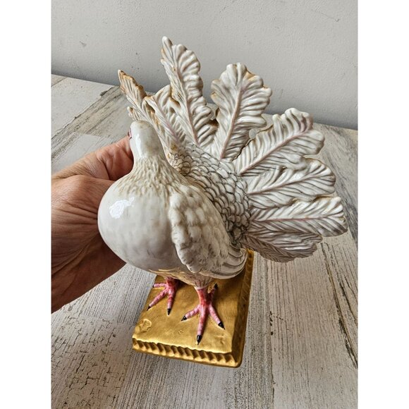 Nymphenburg vintage pigeon bird AS IS fantail statue figurine 962 as is - Picture 9 of 10